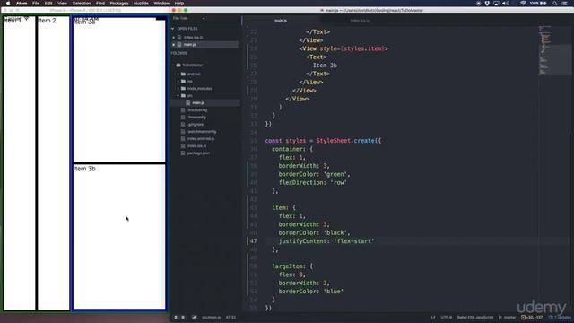React Native: Build Your Own Mobile Apps : Understanding JustifyContent and AlignItems смотреть онлайн