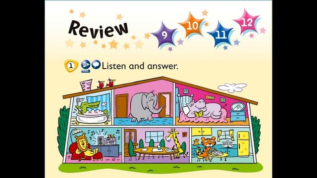 Kids Box 1, Unit 12.9 Review Units 9-12. Listen and answer. смотреть онлайн
