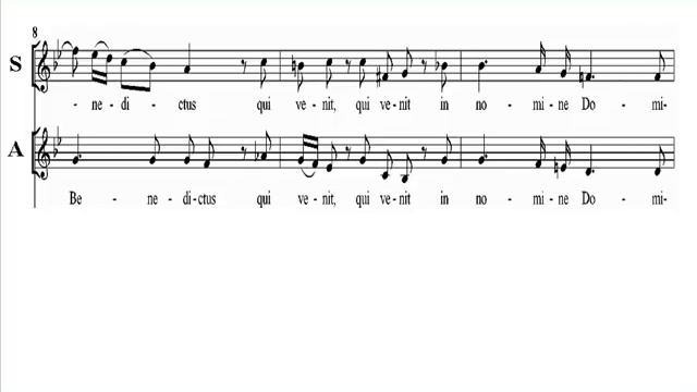 Bass Mozart KV65 -5 Missa Brevis Benedictus смотреть онлайн