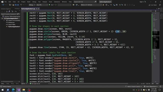 ChatGPT Python and Pygame, the Pygame.Draw methods demo! смотреть онлайн