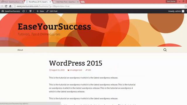 COURSE ONLINE - LEARN WORDPRESS 4 FROM SCRATCH CREATE AWESOME WEBSITES TUTORIAL - VIDEO 06 смотреть онлайн