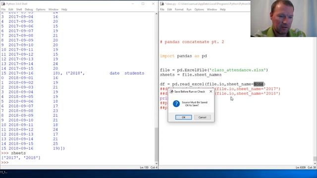 Python Basics Tutorial Pandas Concatenate Pt 2 смотреть онлайн