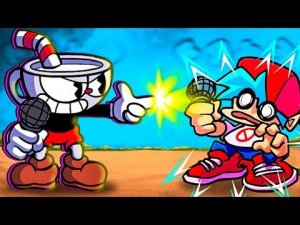 Полная Чашка БОЛИ - КАПХЕД против Бойфренда Friday Night Funkin vs Indie Cross