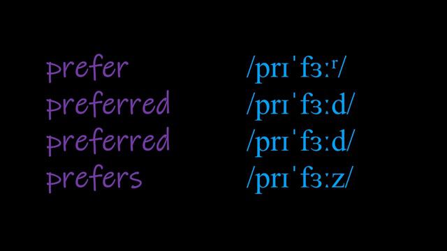 How to pronounce PREFER in English (+ preferred, prefers) #Verbs смотреть онлайн
