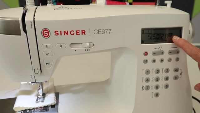 Singer Elite CE677 How to Select Stitches, Stitch Length & Stitch Width смотреть онлайн