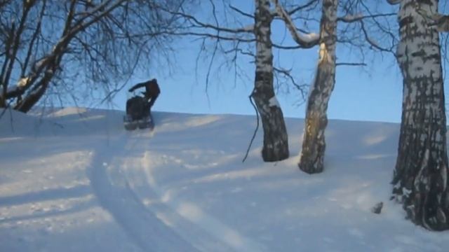 Гусеницы "Полярник" на снегоходе "буран" смотреть онлайн