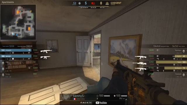 ECS Season 5 Day18 - G2 vs Godsent - Inferno смотреть онлайн