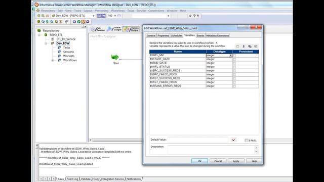 Informatica PowerCenter Session Statistics Loading into Oracle DB table смотреть онлайн