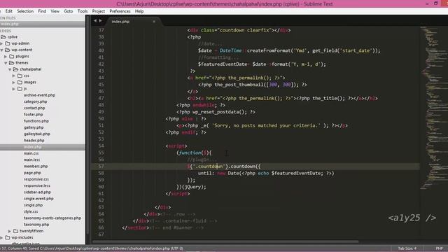wordpress jquery - event custom countdown from date field смотреть онлайн