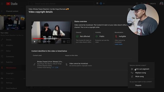 How To Remove Copyright Claim on YouTube (Easy Method) | Copyright Claim गायब हो जाएगा ✅ смотреть онлайн