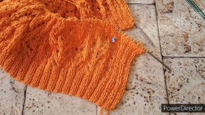 Мастер класс.  Ажурный кардиган спицами