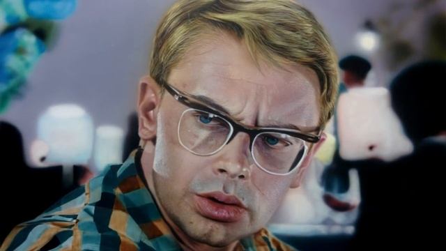 Процесс рисования портрета известного российского актера А. Демьяненко. смотреть онлайн