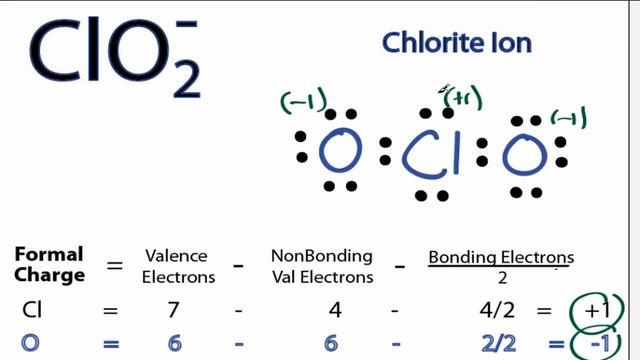 ClO2- Lewis Structure - How to Draw the Lewis Structure for ClO2- (Chlorite Ion) смотреть онлайн