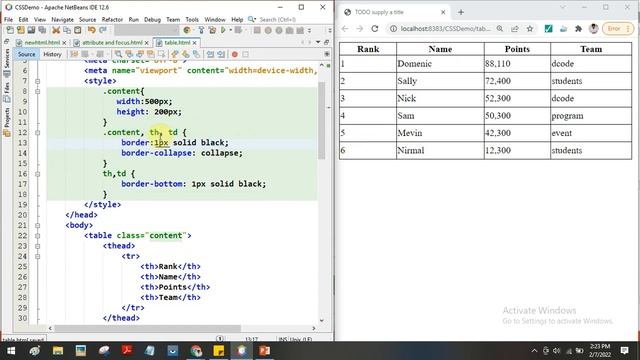 CSS Table Styles and CSS Combinators смотреть онлайн