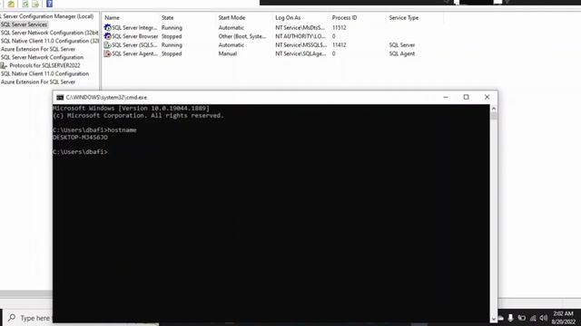 Testing Connection of SQL SERVER 2022 by CMD смотреть онлайн