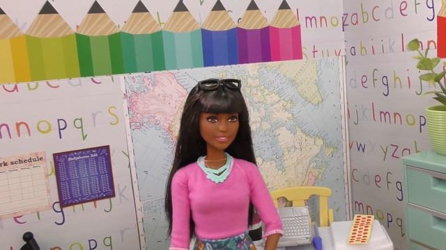 Elsa And Anna Toddlers - New Barbie Teacher & Students