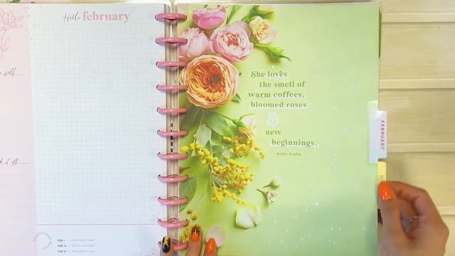 Обзор ежедневника BIG Vertical Happy Planner - Pressed Florals смотреть онлайн