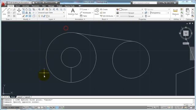 AutoCAD 2011 - Tutorial 09 смотреть онлайн