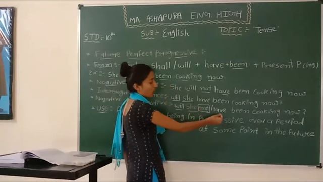 STD 10th EM SUB ENGLISH TOPIC GRAMMER FUTURE PERFECT PROGRESSIVE TENSE PART 11 MEERA MAM смотреть онлайн