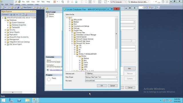How to take full Backup in MS-SQL Server смотреть онлайн