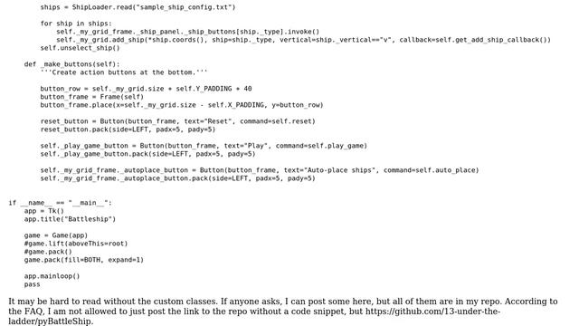 Code Review: Battleship in Python TKinter смотреть онлайн