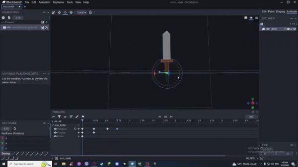 How to Animate in BlockBench and transfer it to MCreator | Animated Items