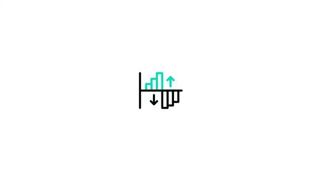 Bar chart icon Lottie JSON animation 1 смотреть онлайн
