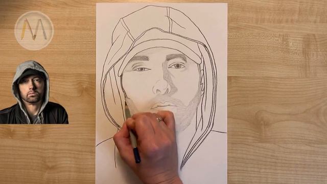 ЭМИНЕМ / Рисуем известного рэпера / Marshall Mathers смотреть онлайн