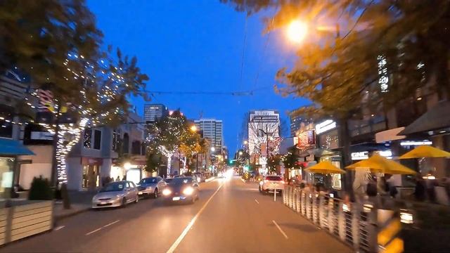 【4K UHD】??Downtown Vancouver Night Driving,?? Canada Summer 2021 смотреть онлайн