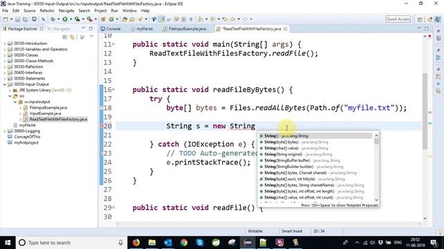 java InputOutput ReadTextFileWithFilesFactory readFileByBytes #studylead #java смотреть онлайн