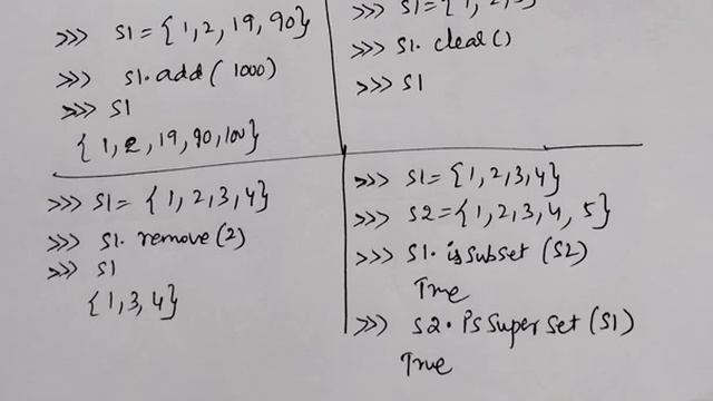 tuples,sets,dictionaries in PYTHON смотреть онлайн