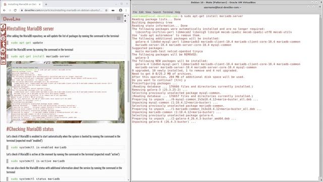 Installing MariaDB on Debian/Ubuntu смотреть онлайн