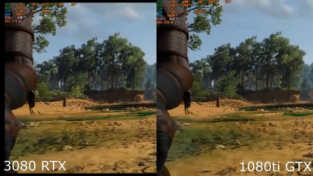 1080ti GTX vs 3080 RTX The Witcher 3 смотреть онлайн