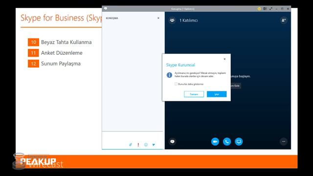 Skype for Business Online ile Her Yerde İletişim - Salı Eğitimleri смотреть онлайн