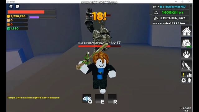 Прокачка нулёвого аккаунта | RPG Simulator ROBLOX смотреть онлайн