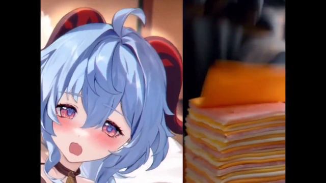 Ganyu cheese slap meme смотреть онлайн