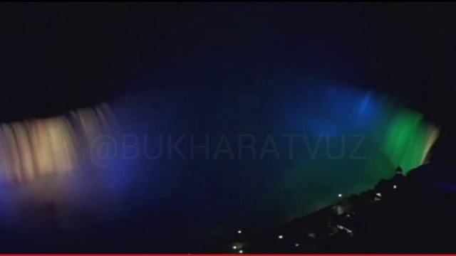 Niagara uzbek flag Niagara sharsharasida Uzbekiston bayrog'i смотреть онлайн
