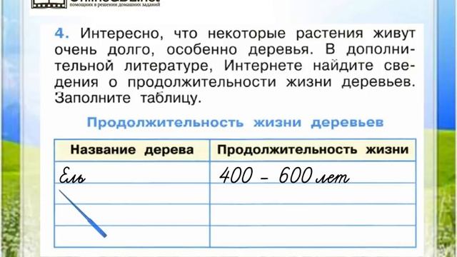 Задание 4 Как живут растения? - Окружающий мир 1 класс (Плешаков А.А.) 1 часть смотреть онлайн