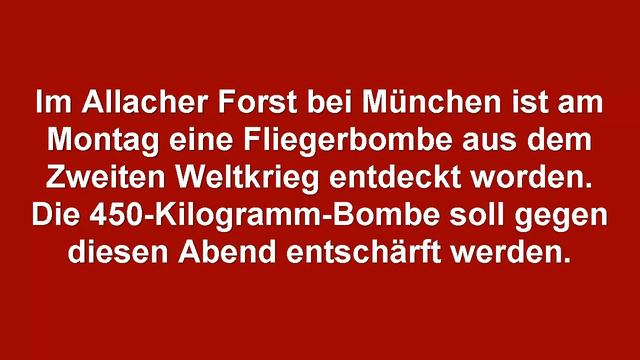 Bombenentschärfung In Allach (München) смотреть онлайн