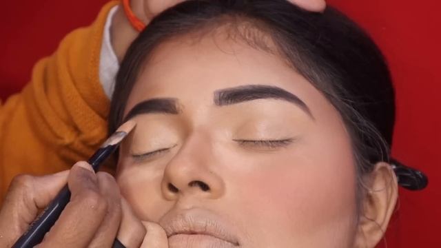 Affordable Waterproof bridal makeup tutorial || Non transfer bridal makeup tutorial смотреть онлайн
