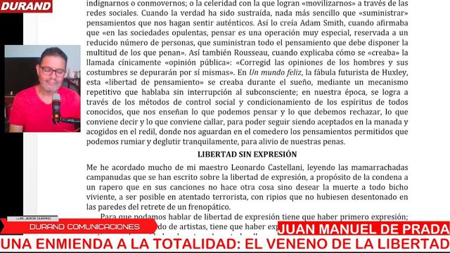 🔴 UNA ENMIENDA A LA TOTALIDAD de JUAN MANUEL DE PRADA: CAP 1 EL VENENO DE LA LIBERTAD #2 смотреть онлайн