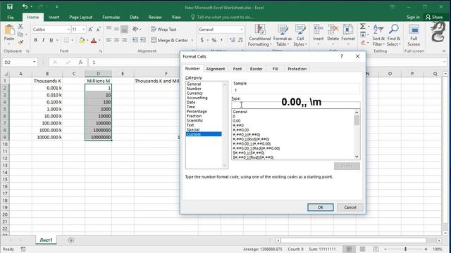 How to Show Thousands K and Millions M in Excel: Change Numbers to Million (M) or Thousand (K) смотреть онлайн
