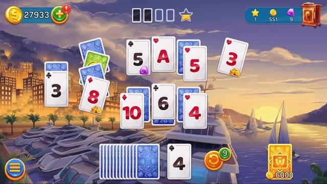 Solitaire Cruise card games: Classic Tripeaks game Gameplay Walkthrough #11 смотреть онлайн