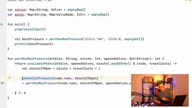 Advent of Code 2022: День 16 — Proboscidea Volcanium, Kotlin смотреть онлайн