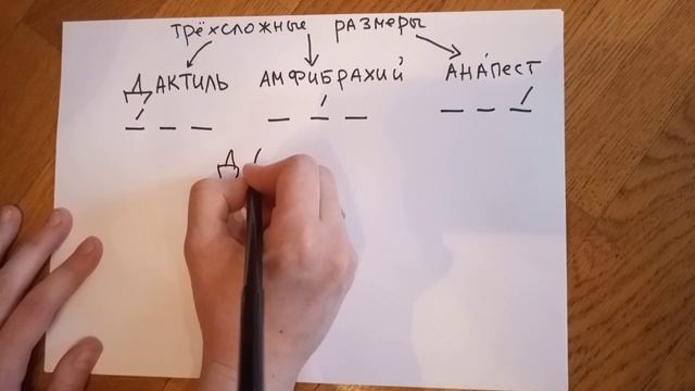 Видео 1. Трехсложные размеры стиха. смотреть онлайн