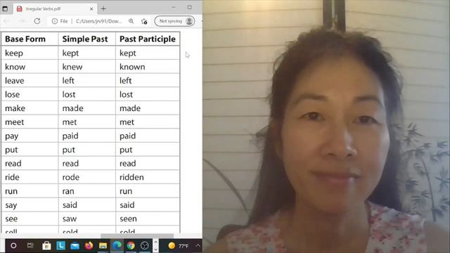 Pronunciation of Irregular Verbs - Base Form, Simple Past, and Past Participle: 74 Irregular Verbs смотреть онлайн