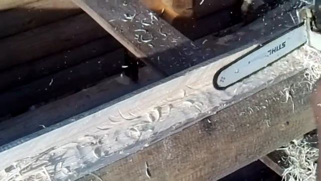 Как вырабатывается паз в бревне смотреть онлайн