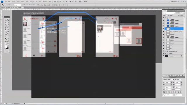 How to Create an Instant Chat Screen for a Mobile App in Photoshop смотреть онлайн