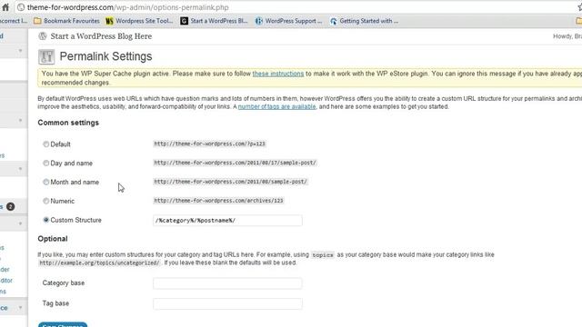 WordPress Admin Settings -- Permalinks смотреть онлайн