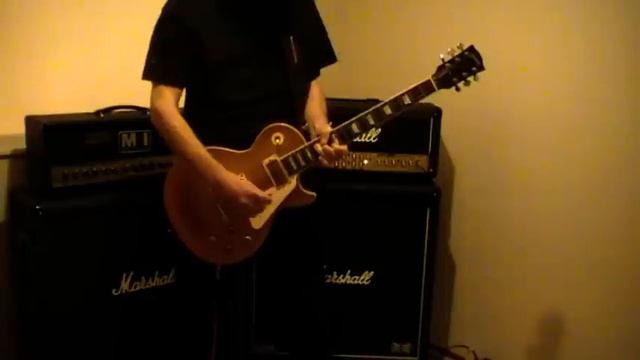 Smoke on the Water solo Gibson Les Paul Goldtop Marshall TSL 100 смотреть онлайн